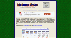 Desktop Screenshot of lakenormanweather.com