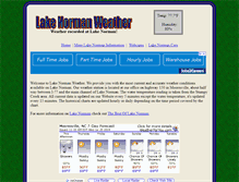 Tablet Screenshot of lakenormanweather.com